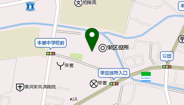 【SK013】栄区役所本館前 (ドコモ・バイクシェア)の地図画像