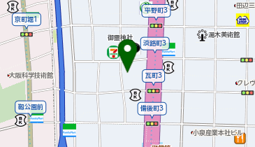 B-102.アーバンネット御堂筋ビル (ドコモ・バイクシェア)の地図画像