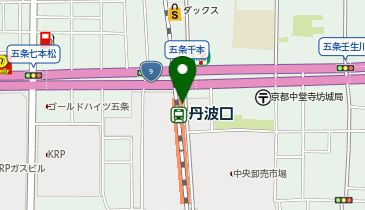 KT530-JR丹波口駅(東側) (bikeshareポート)の地図画像