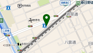 43.ローソン神戸若菜通 (Kobelin)の地図画像