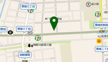 H1-267.東陽3丁目駐輪場 (ドコモ・バイクシェア)の地図画像