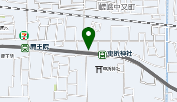 KT534-車折神社駅前(西口) (bikeshareポート)の地図画像