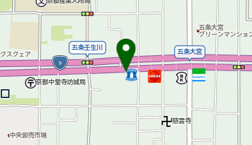 KT536-中堂寺前田町(五条壬生川東) (bikeshareポート)の地図画像