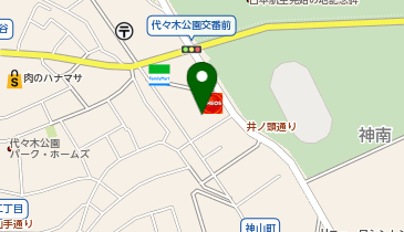 M5-24.AXAS代々木公園 (ドコモ・バイクシェア)の地図画像
