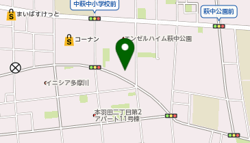 K1-227.本羽田2-5-6 ガレージ内 (ドコモ・バイクシェア)の地図画像