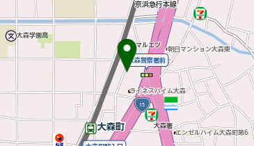 K1-233.大森向陽ハイツ (ドコモ・バイクシェア)の地図画像