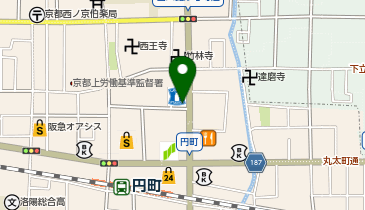KT539-ローソン 西ノ京北円町店 (bikeshareポート)の地図画像