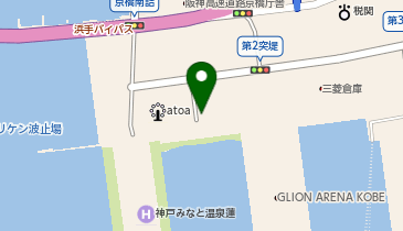 46.アリーナ北広場(フェリシモ横) (Kobelin)の地図画像