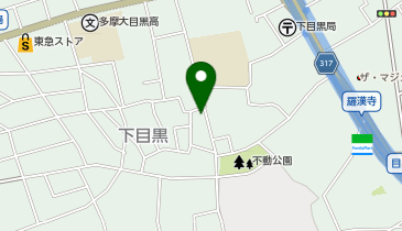 J1-71.下目黒4丁目3-1駐車場 (ドコモ・バイクシェア)の地図画像