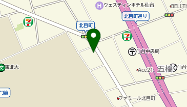 184.プライムアーバン仙台北目町 (ドコモ・バイクシェア)の地図画像