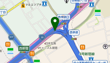 M5-25.代々木四丁目駐車場 (ドコモ・バイクシェア)の地図画像