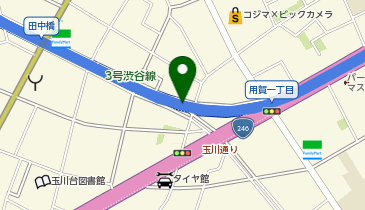 L1-52.用賀二丁目駐車場 (ドコモ・バイクシェア)の地図画像