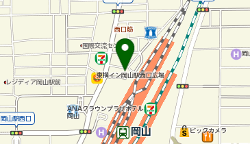 M003.岡山駅西口A (bikeshareポート)の地図画像
