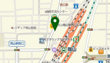M004.岡山駅西口B (bikeshareポート)の地図画像