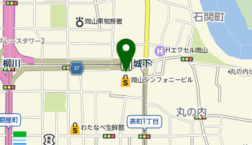 M008.岡山シンフォニービル前 (bikeshareポート)の地図画像