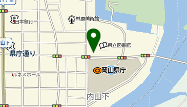 M010.県立図書館前 (bikeshareポート)の地図画像