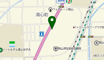 M034.岡山済生会ライフケアセンター (bikeshareポート)の地図画像