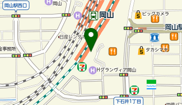 M036.岡山駅東口(さんすて岡山南館前) (bikeshareポート)の地図画像