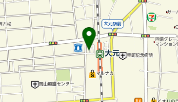 M045.大元駅西口 (bikeshareポート)の地図画像