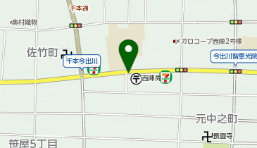 KT546-西陣郵便局 (bikeshareポート)の地図画像