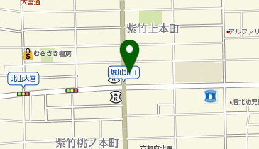 KT547-京都北郵便局 (bikeshareポート)の地図画像