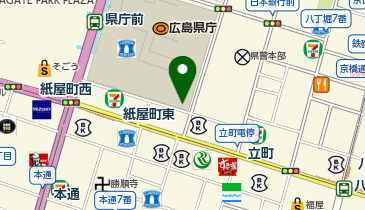 212.広島県庁外来駐車場 (ドコモ・バイクシェア)の地図画像