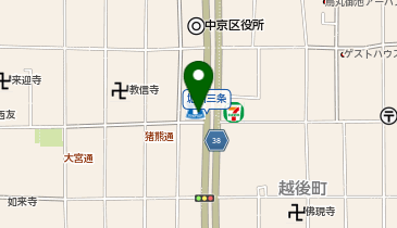 KT555-ローソン 三条堀川店 (bikeshareポート)の地図画像