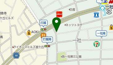 771.名鉄協商パーキング一社駅前 (カリテコバイク)の地図画像