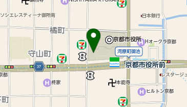 KT562-京都市役所前(南西) (bikeshareポート)の地図画像