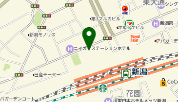 48.新潟駅万代広場タクシーのりば側 (にいがた2kmシェアサイクル)の地図画像