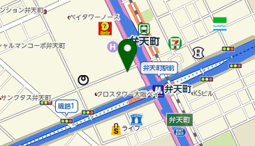 O-28.モビリティハブ弁天町 (ドコモ・バイクシェア)の地図画像