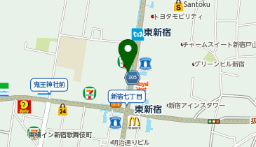 D5-14.アクサス東新宿アジールコート (ドコモ・バイクシェア)の地図画像