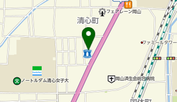 M075.ローソン清心町店 (bikeshareポート)の地図画像