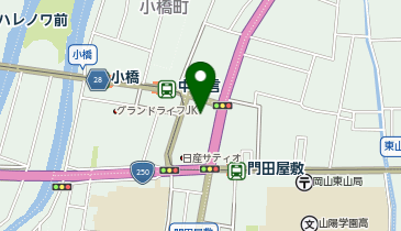 M076.ローソン岡山門田屋敷店 (bikeshareポート)の地図画像