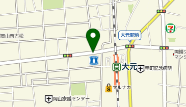 M078.ローソン岡山大元駅前店 (bikeshareポート)の地図画像