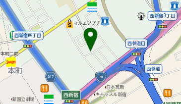 D6-35.サンパレス西新宿 (ドコモ・バイクシェア)の地図画像