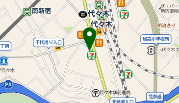 M5-27.リパーク代々木駅前 (ドコモ・バイクシェア)の地図画像