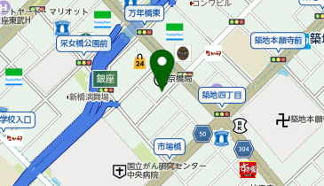B3-28.京橋郵便局 (ドコモ・バイクシェア)の地図画像