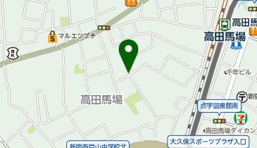 D3-24.パークヒルズ高田馬場 (ドコモ・バイクシェア)の地図画像