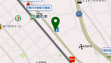 K1-255.ローソン鵜の木一丁目店 (ドコモ・バイクシェア)の地図画像