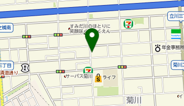 G4-34.AXASFORT両国立川 (ドコモ・バイクシェア)の地図画像