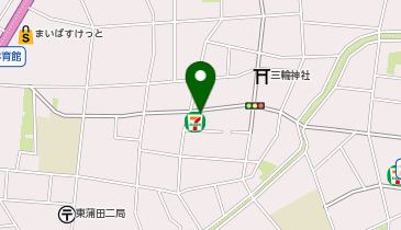 K1-257.セブン-イレブン大田区大森中3丁目店 (ドコモ・バイクシェア)の地図画像