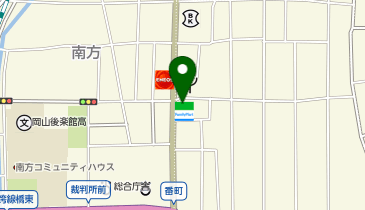 M087.ファミリーマート岡山番町店 (bikeshareポート)の地図画像