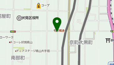 KT577-NTT西日本 伏見別館 (bikeshareポート)の地図画像