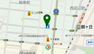 Q-05.ローソン西田辺町二丁目店 (ドコモ・バイクシェア)の地図画像