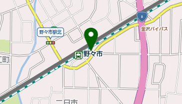 N-01.IR野々市駅南口 (金沢まちのり)の地図画像