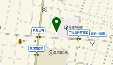 E20_泉野出町・金沢市総合体育館 (金沢まちのり)の地図画像