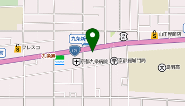 KT581-唐橋羅城門町 (bikeshareポート)の地図画像