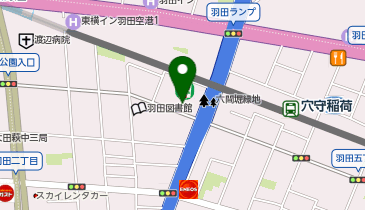 K1-266.セブン-イレブン大田区羽田1丁目店 (ドコモ・バイクシェア)の地図画像