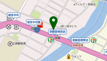 228.ローソン広島観音本町一丁目店 (ドコモ・バイクシェア)の地図画像